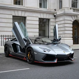 “Elegant expensive mechanical suit designed by Lamborghini, In London, stunning high tech, realistic, cinematography”