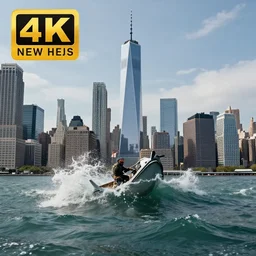 new york city sinking into the ocean, photo, news, 4 k