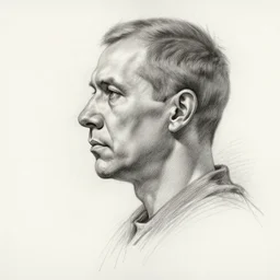 a realistic yet scraggly portrait sketch of the side profile of a stern and sophisticated the sniper, trending on artstation, intricate details, in the style of frank auerbach, in the style of sergio aragones, in the style of martin ansin, in the style of david aja, in the style of mattias adolfsson