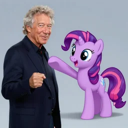 morgan freeman punching a my little pony character
