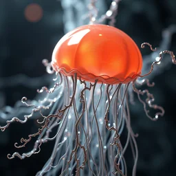 strands of jelly turning into metal filigree, fractals, abstract, dramatic lighting, ultra detail, smooth render, cinematic, octane render, art nouveau