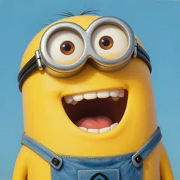 an epic painting minion laugh out loud, yelling hahaha, lol, funny, oil on canvas, perfect composition, golden ratio, beautiful detailed, photorealistic, digital painting, concept art, smooth, sharp focus, illustration, artstation trending, octane render, unreal engine