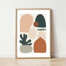 art print, boho shapes, society 6