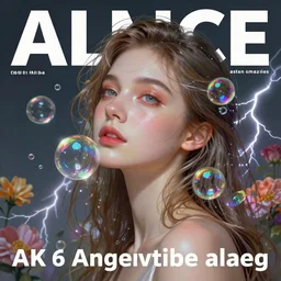 An extremely beautiful ultradetailed portrait of a girl, digital art painting, smooth, very sharp focus, magazine art cover illustration, award winning picture, sense of awe, featured on Artstation, ethereal rainbow bubbles, Aetherpunk, atmospheric lightning, highly detailed illustration highlights, concept art, Exquisite matte painting, 8K detail post-processing, vibrant floral mood