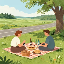 illustration of roadside picnic by strugatsky, trending on artstation