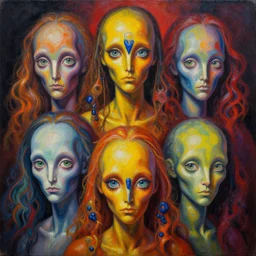 intricate five extinct nirvana, oil on canvas, hdr, high detail, surrealism, photo realistic, hyperrealism, matte finish, high contrast, 3 d depth, centered, masterpiece, vivid and vibrant colors, enhanced light effect, enhanced eye detail, artstationhd