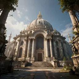 The Capital of the Unreturned, 4K, vray, digital art, caustics, ultra wide angle, Unreal Engine 5