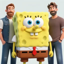 hyperrealistic rendering, fat smooth spongebob by donato giancola and greg rutkowski and wayne barlow and zdzisław beksinski, product photography, action figure, sofubi, studio lighting, colored gels, colored background