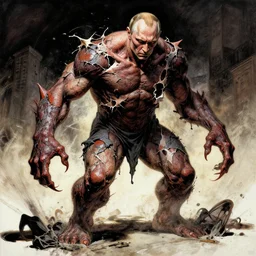 putin creature monster john carpenter by stanley artgerm lau, new - york, skykeeper, wlop, the thing alien assimilation, metamorphose, movie the thing by john carpenter, tear apart clothes, transformation, rossdraws, frank frazetta, andrei riabovitchev, marc simonetti