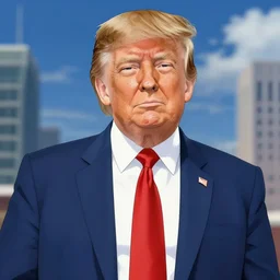 Donald Trump but an anime