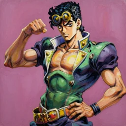 oil painting of dio brando from jojo's bizzare adventure