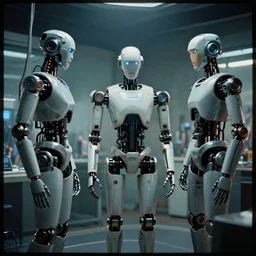 machines to save our lives, machines dehumanize,, cybertronic robot, cinematic, volumetric lighting, f 8 apeture, eastman 5 3 8 4 film,