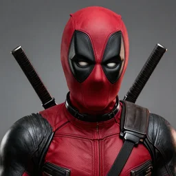 High detailed portrait from Deadpool, artstation