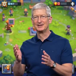 tim cook in clash royale, screenshot