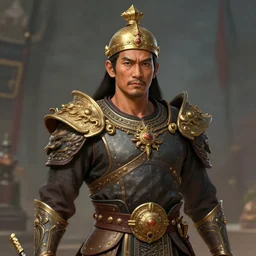 Portrait of a masuline warriors named Prayut Chan-o-cha by Greg Rutkowski. DnD. digital art. trending on artstation. HD. 8K. highly detailed. good lighting. beautiful. epic. masterpiece.