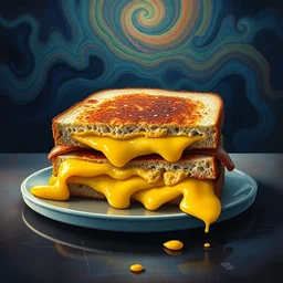 grilled cheese sandwich by _ beeple, artgerm, _ aaron _ horkey _ amanda _ sage _ bauhaus, salvador dali, _ bernie _ wrightson _ bruce pennington _ frank _ stella _ anne _ stokes _ alena _ aenami _ angus _ mckie, alex grey, akira toriyama, arthur adams, hp lovecraft, andre masson, brian despain. abstract, artstation, design 4 k, native, hd,