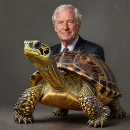amazingly beautiful portrait of a hyper realistic mitch mcconnell!!!! as a turtle / tortoise, as an anthropomorphic turtle, painted by greg rutkowski, artgerm, beautiful lighting, masterpiece, epic, 4 k