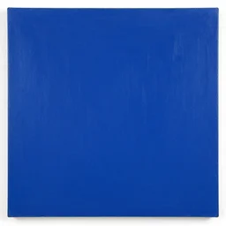 a monochrome blue painting by yves klein
