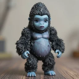 still figurine of monster high custom gorilla doll from avatar movie, personification, detailed product photo, tone mapped, beautiful composition, 8 5 mm, f. 1 8, soft lighting
