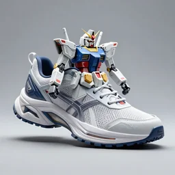 running shoe inspired by Gundam, parametric architecture