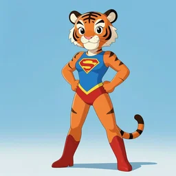 tiger superhero woman