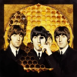 The beatles, honeycomb art