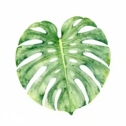 watercolor monstera adsonii