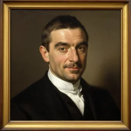 mr. bean portrait in the louvre, painted by rembrandt