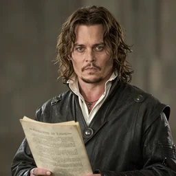 johnny depp as aragorn, still from the return of the king