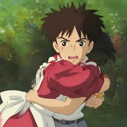 teenage rage in the style of hayao miyazaki