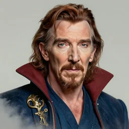 a highly detailed greek portrait of stephen strange, james gurney, james jean