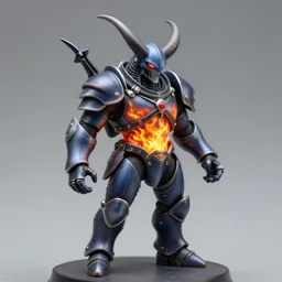 airbrush macro baphomet, armored, torso on fire, syd mead, chris foss, enric torres, alberto bontempi, feng zu hyper realism, narrative light, red & lime colors, epic, hyper detailed, awe inspiring, award winning horror, torch lighting, hyper realism, cinematical