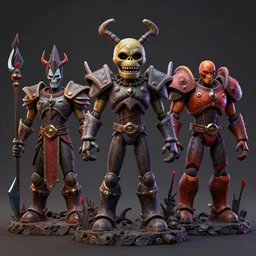 3 d sculpt of evil carnival decorations, league of legends, warcraft, overwatch, red dead redemption, five nights at freddys artstation unreal