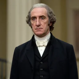 paul giamatti portrays george washington, still from all the presidents men