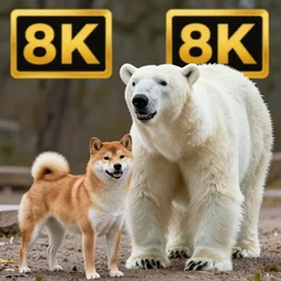 a hybrid between a shiba inu and a polar bear, photography, award winning, documentary, wildlife, 8 k, national geographic channel, discovery channel