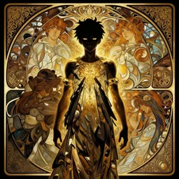 symmetry black boy ultra detailed, intricate, anime, dynamic lighting, digital art, digital painting, art station, wlop, sharp focus, illustration, art by artgerm and greg rutkowski and alphonse mucha