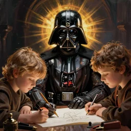 Dath Vader kids drawing