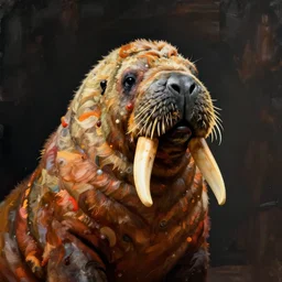 portrait of a walrus john lennon by greg rutkowski