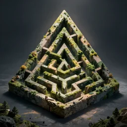 a triangular maze