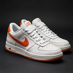 the next hyped nike sneaker designed with Hermès very detailed high-quality 4k, dramatic lighting