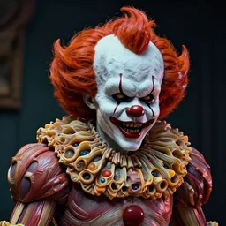 evil horror clown, monster anatomy, ross tran, vivid colors, anatomical, highly detailed sculpture, intricate detailed, ommatidia, 8 k, cinematic atmosphere, post - processing