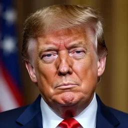 cross - eyed donald trump