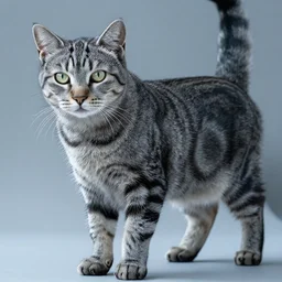 4K HD, high detail photograph,shot with Sigma f/ 4.2 , 250 mm sharp lens, overlap perspective, becoming the subject extreme wide shot ,shallow depth of field : (subject= cat + subject distance = very far,cool pose, accurate body features, high level body suit, high detailed light refraction , high level texture render)