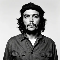 guerrillero heroico, a black and white photo of paul giamatti as che guevara, a character portrait by rene burri, behance, socialist realism, 1 9 7 0 s, colorized, associated press photo