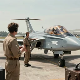 An action scene from Top Gun II in the style of old silent movies, highly detailed, octane render
