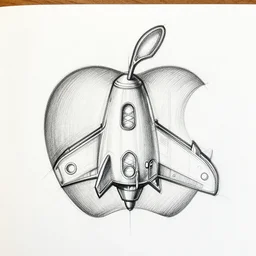 apple design spaceship sketches