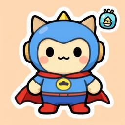 cute miss mascot funa © cire funa © cire litwick super hero sticker art, cronobreaker, beeple game icon