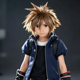 a realistic photo of sora, from kingdom hearts, by ansel adams, epic lighting