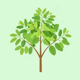 moringa oleifera, natural, organic, 7 0's, flat design, 8 k