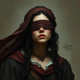 philippa eilhart, blindfolded